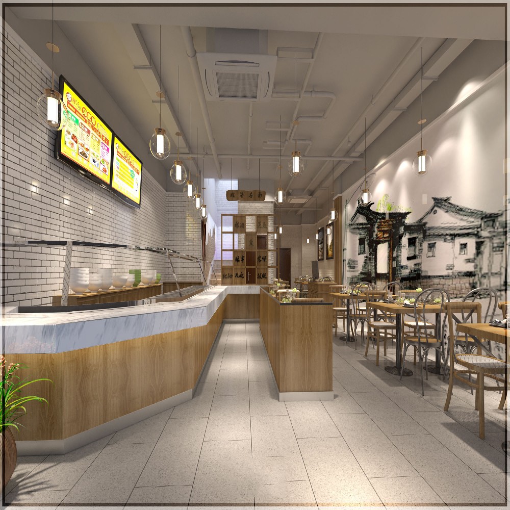 蛋糕房面包店食品展柜商場裝修設(shè)計