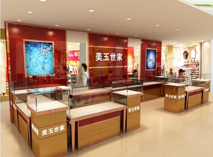 珠寶店金店飾品店玉器店專賣店裝修效果圖si設計